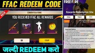 Free Fire Redeem Code Today 